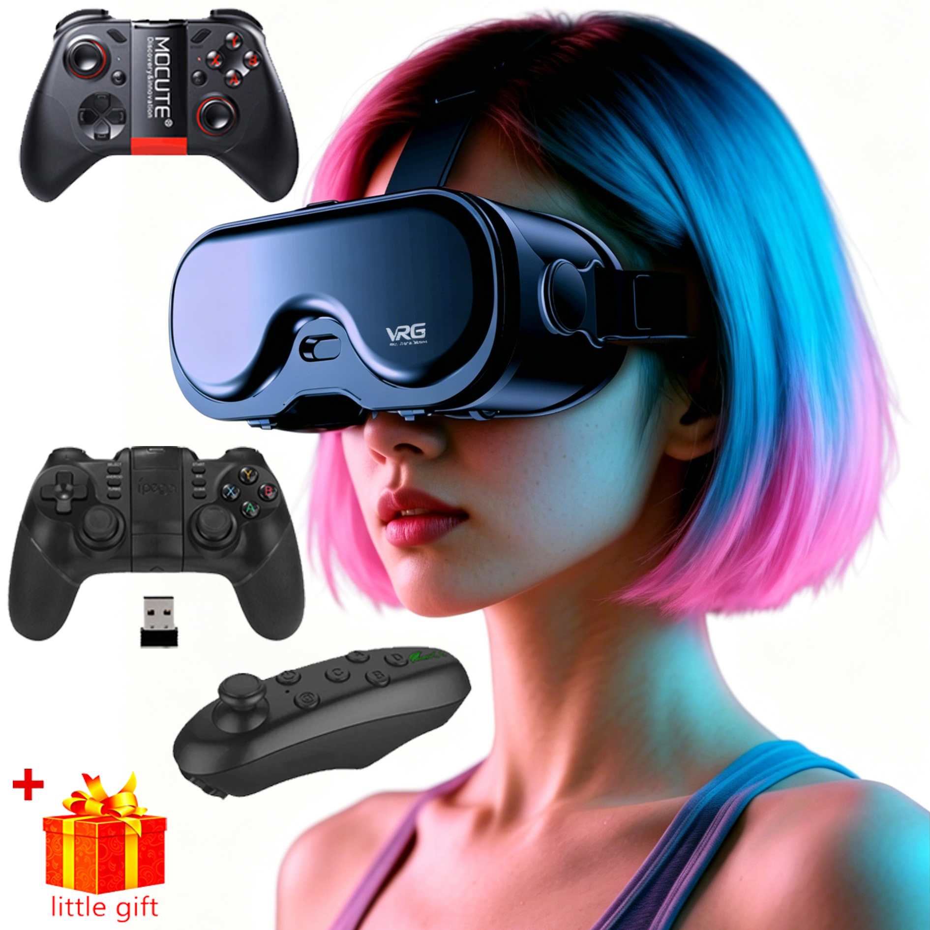 Gaming Accessories 10 Year Old - VR Glasses 3D Headset Virtual Reality