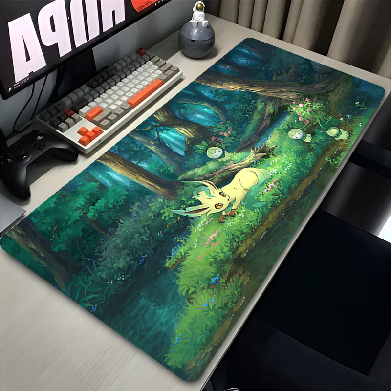 Gaming Accessories For Gaming Desk - Mouse Pad Gamer P-pokemon Leafeon Large
