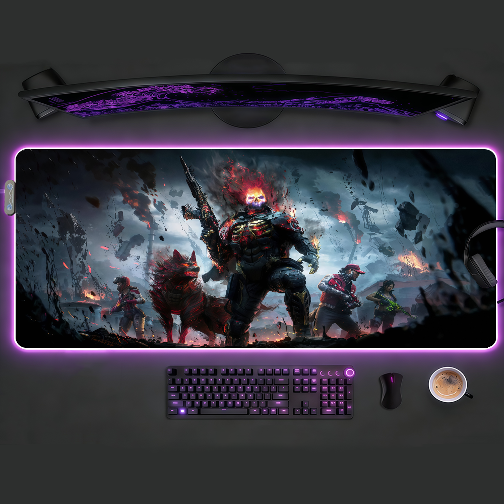 Gaming Accessories Led - Mouse Pad RGB LED Non-slip Desk