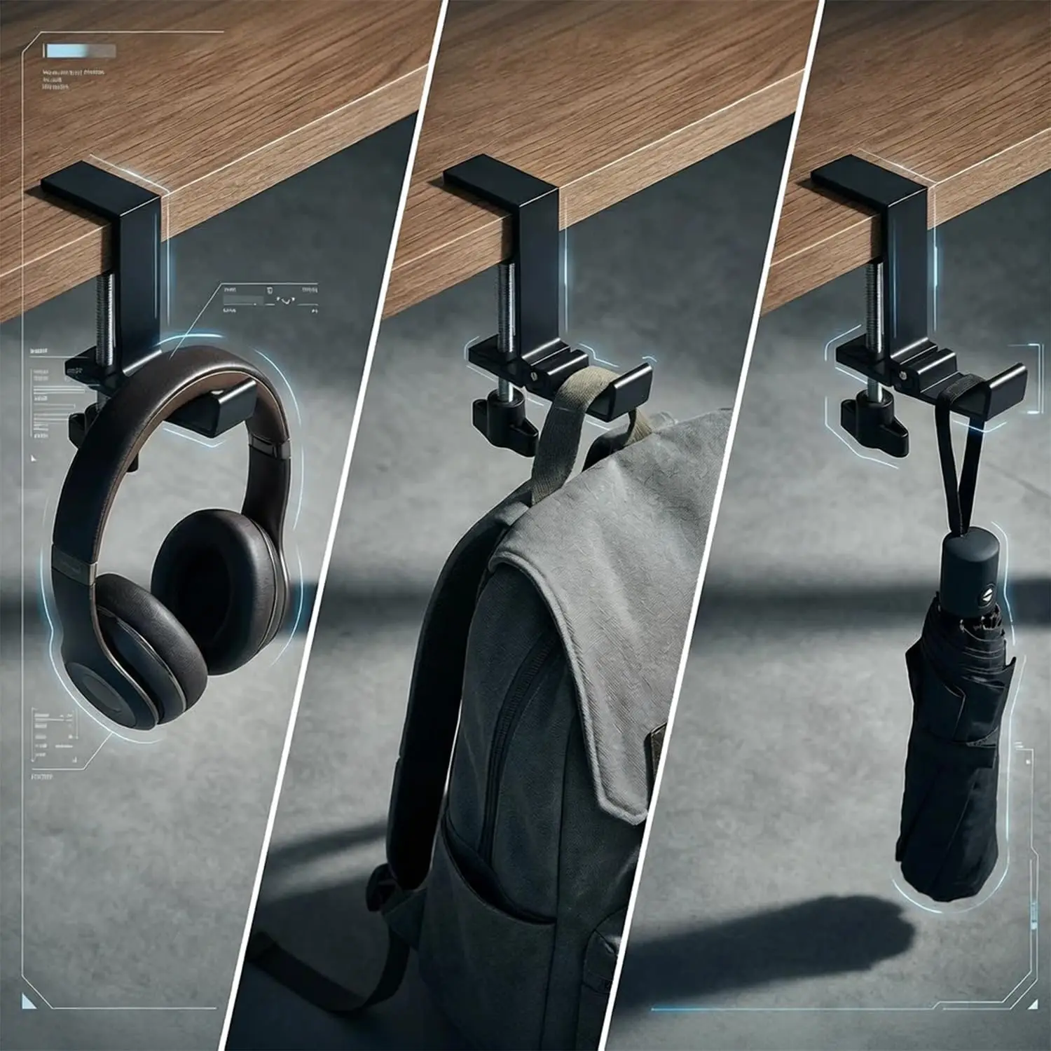 Adjustable Desk Edge Hook Gami - Gaming Accessories Sale ulasan dan harga