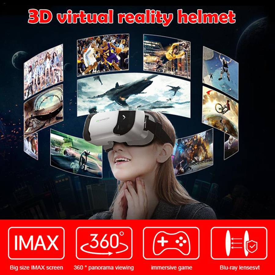 Shinecon VR Glasses 3D Headset - Gaming Accessories 10 Year Old ulasan dan harga