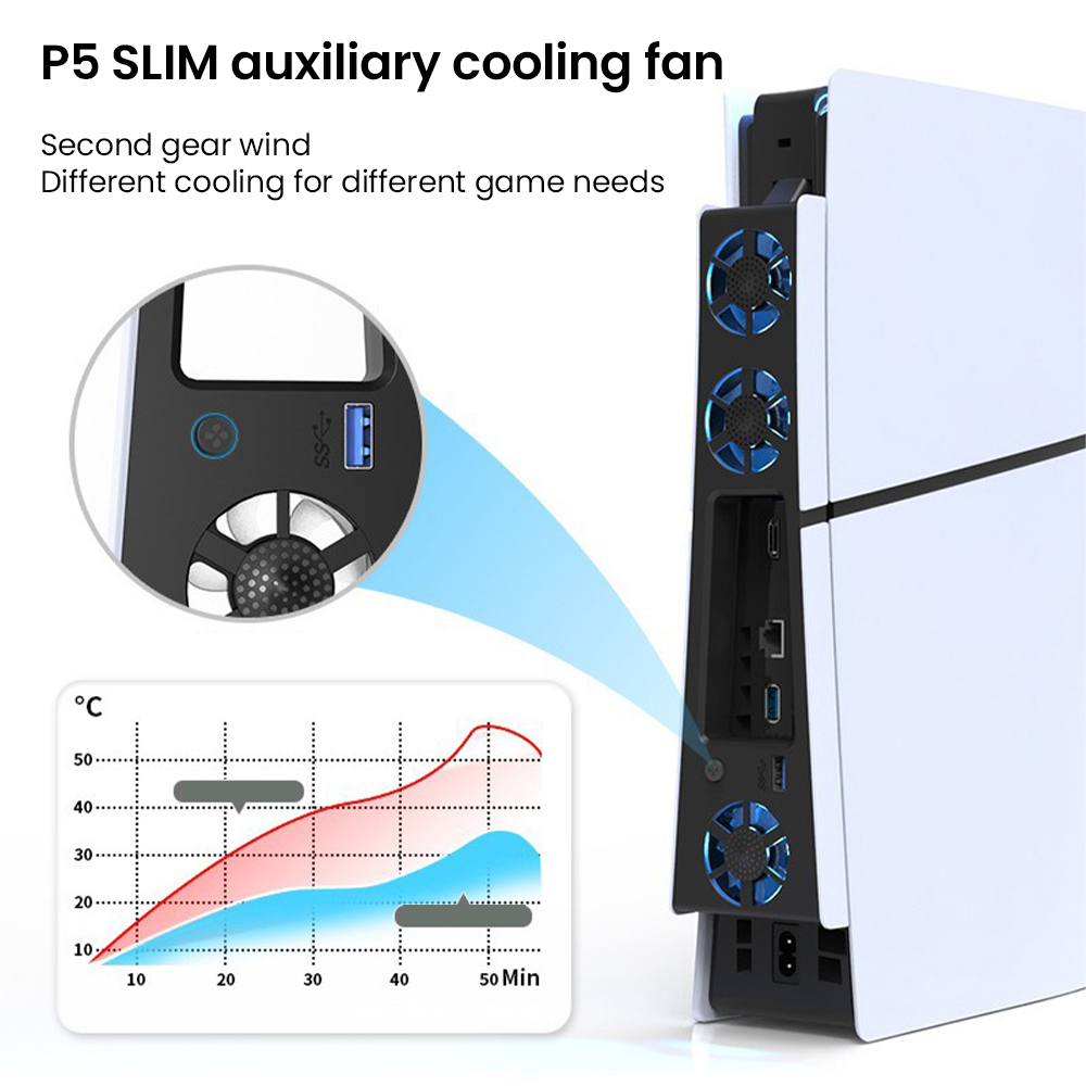 Gaming Cooler Fan Efficient Co - Gaming Accessories Led ulasan dan harga
