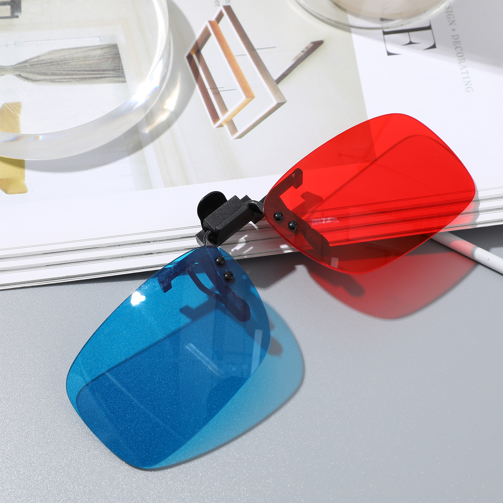 New 3D Red Blue Glasses Clip M - Virtual Gaming Accessories ulasan dan harga