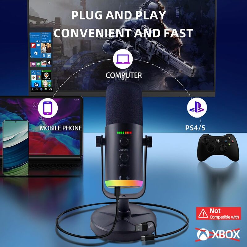 USB/XLR Dual-Mode Dynamic Gami - Gaming Accessories Mobile ulasan dan harga