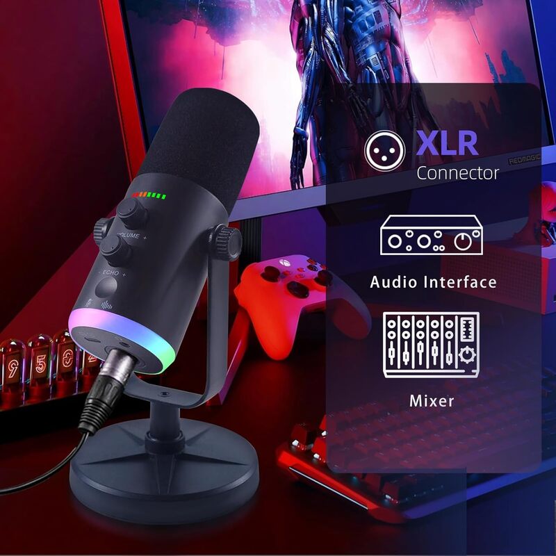 USB/XLR Dual-Mode Dynamic Gami - Gaming Accessories Mobile ulasan dan harga