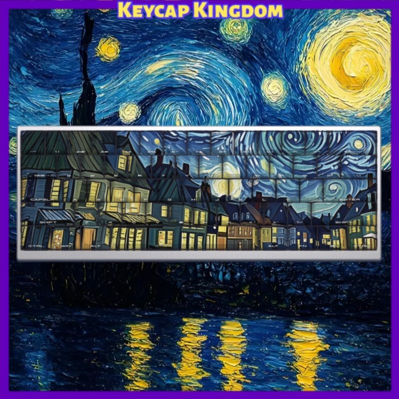Van Gogh Starry Sky Theme Keyc - Gaming Accessories Tablet ulasan dan harga