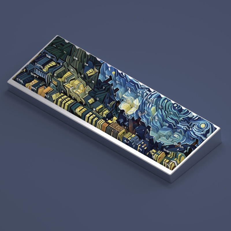 Van Gogh Starry Sky Theme Keyc - Gaming Accessories Tablet ulasan dan harga