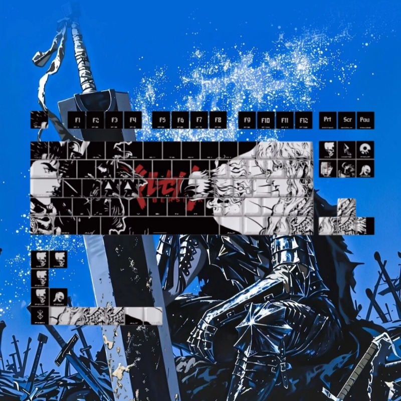 BERSERK Theme Anime Keycap 98  - Gaming Accessories Tablet ulasan dan harga
