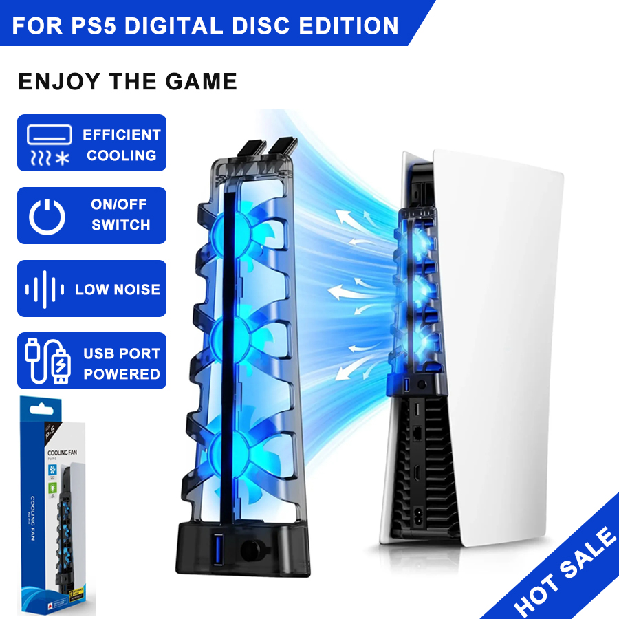 For PS5 Accessories Cooling Fa - Gaming Accessories Led ulasan dan harga