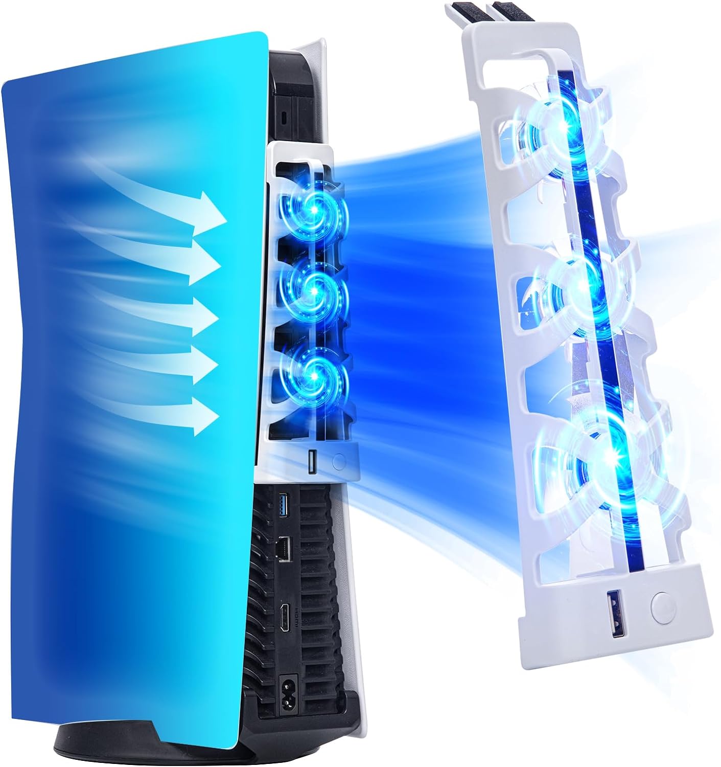 For PS5 Slient Cooling Fan wit - Gaming Accessories Led ulasan dan harga